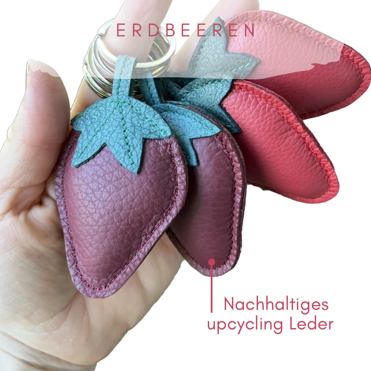 Erdbeere Schlüsselanhänger - Made to order